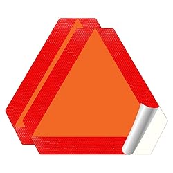 IGNIXIA (Pack of 02) Slow Moving Vehicle Sign, PVC