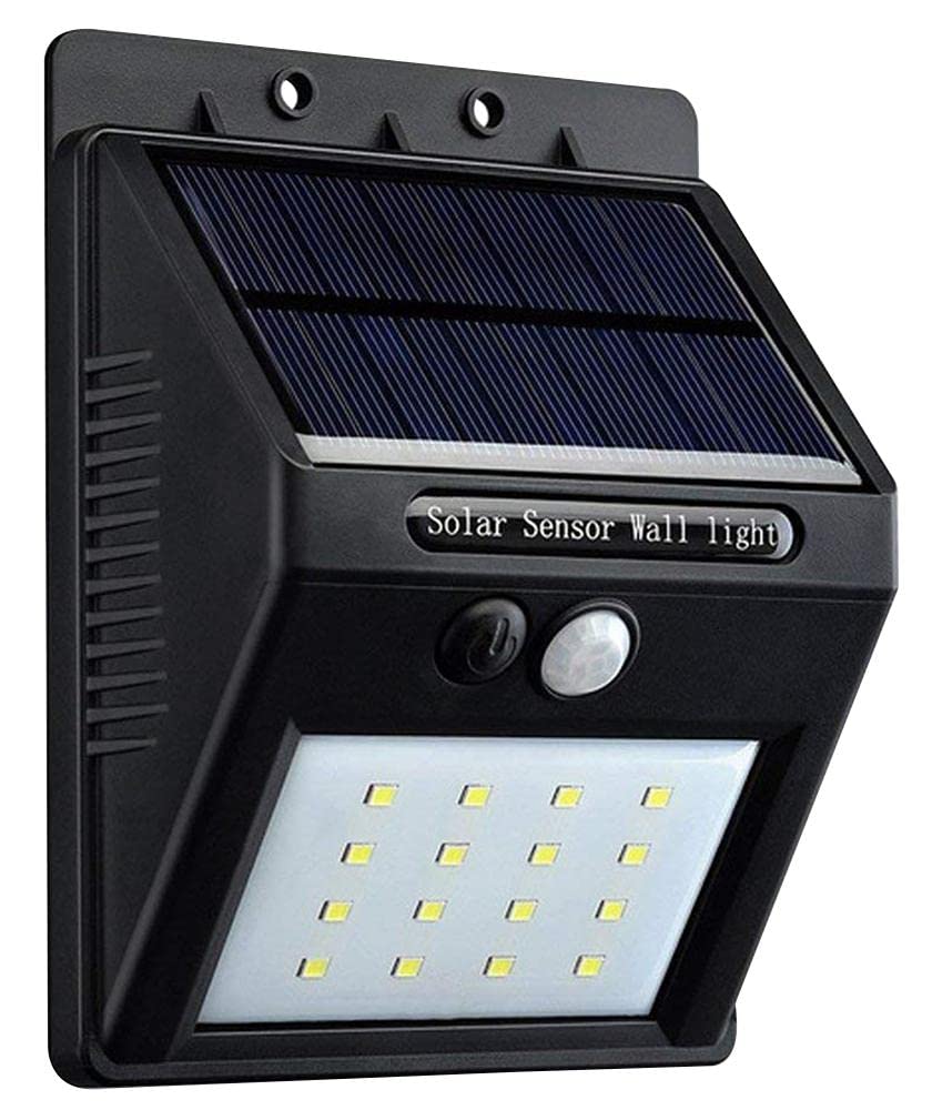 PRO ELEC PEL01364 IP65 Outdoor Solar 20 LED Security Wall Light with PIR Sensor