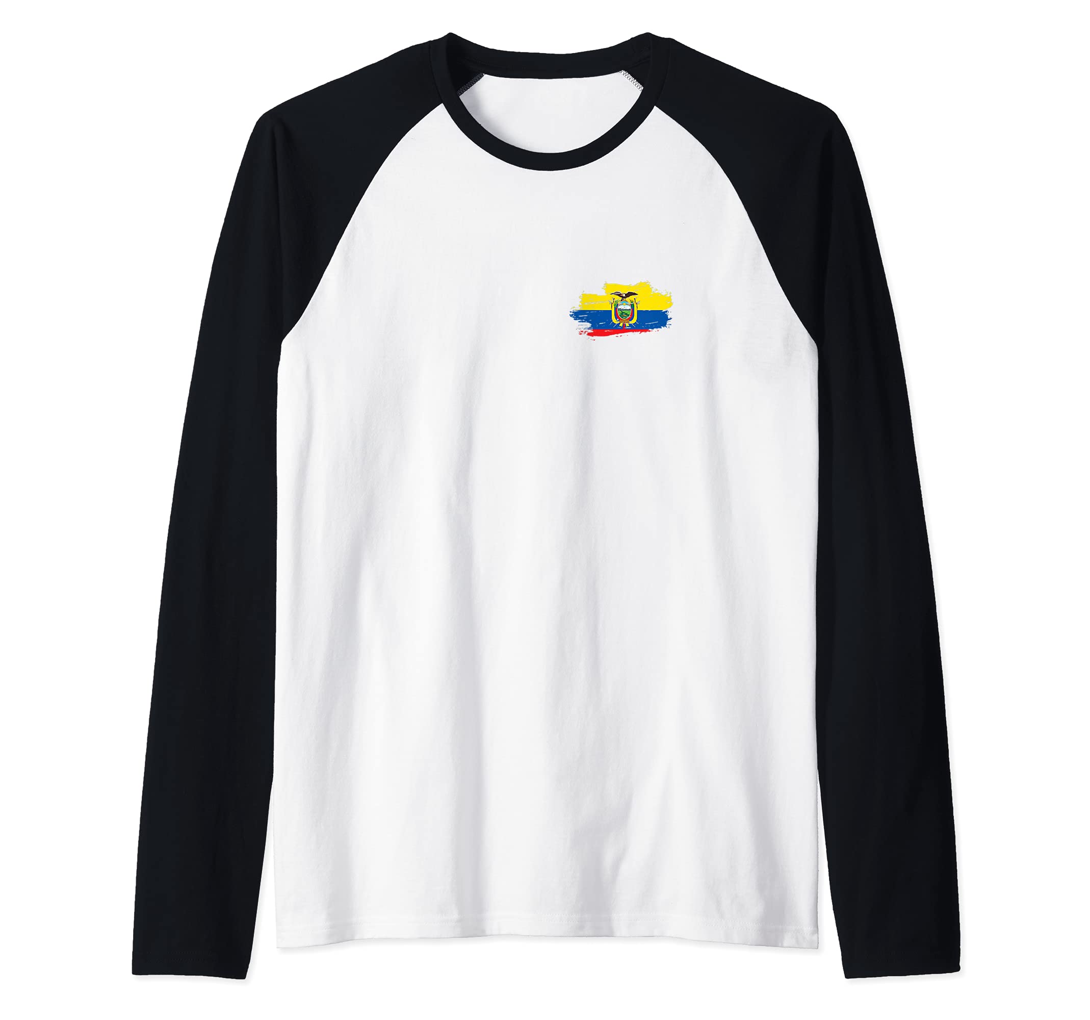 Flag Ecuador Raglan Baseball Tee