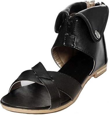 white flat gladiator sandals