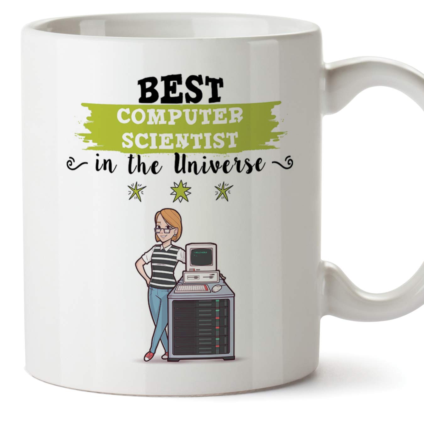 MUGFFINS iT. Original Mug Cup This Mug Belongs to The Best Computer Scientist in The Universe - 11 oz Ceramic