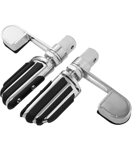 Anti-Vibrations Fußrasten Für Harley - Chrom Steigbügel Fersenstütze