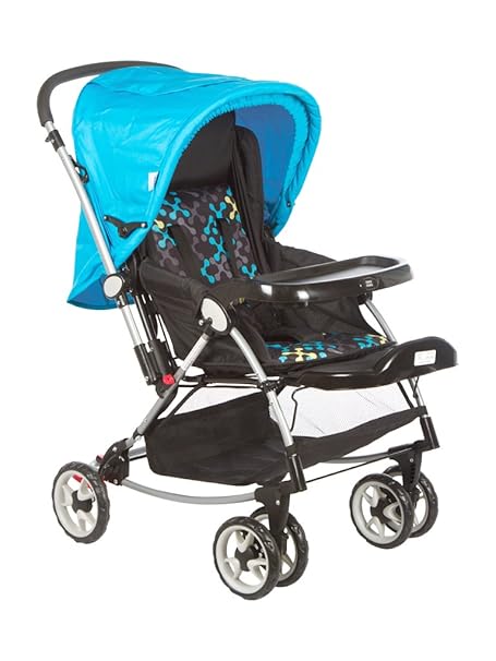 Mee Mee Premium Baby Pram with Rocker Function, Rotating Wheels & Adjustable Seat