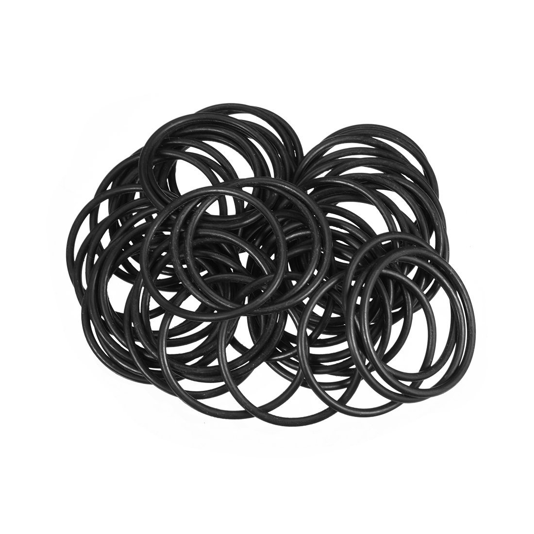 sourcingmap Nitrile Rubber O-Rings 39mm OD 34.2mm ID 2.4mm Width, Metric Sealing Gasket, Pack of 50
