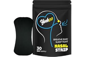YeeHoo Anti-Snoring Nasal Strips for Sleep: Breathe Easy and Improve Airflow, Comfortable Fit for Better Breathing and Quality Rest, Ideal for Snorers, Office Workers, Athletes & Pregnant Women