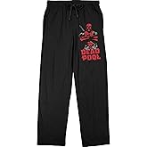 Marvel Universe Deadpool Men's Black Sleep Pajama Pants