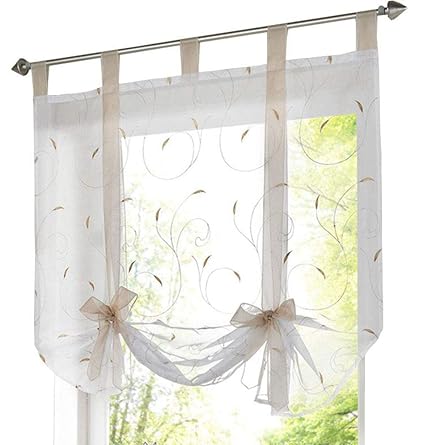 Home Garden Napearl 1 Panel Tie Up Curtain For Kitchen Balloon
