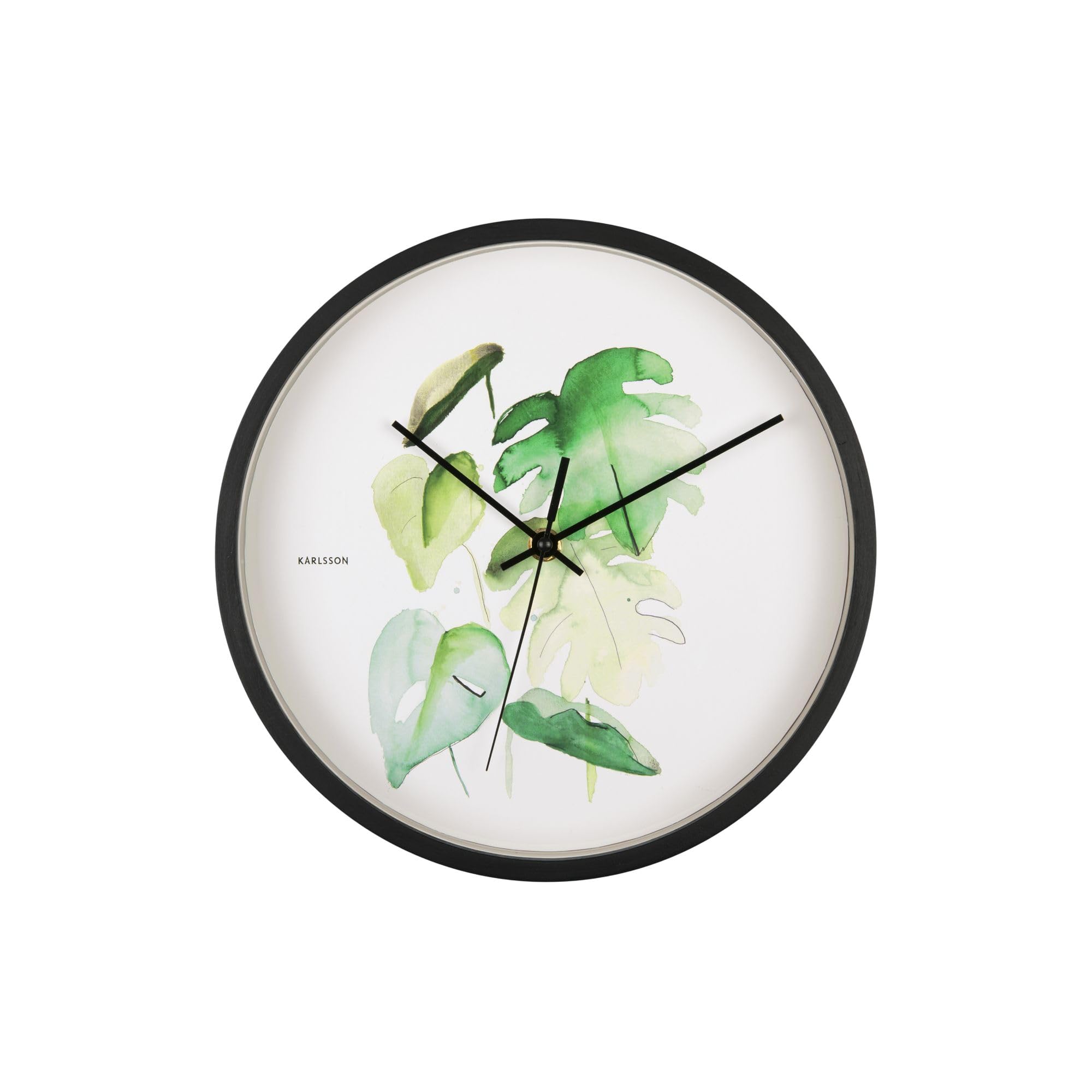 Karlsson Botanical Round Clock 26 cm Monstrera