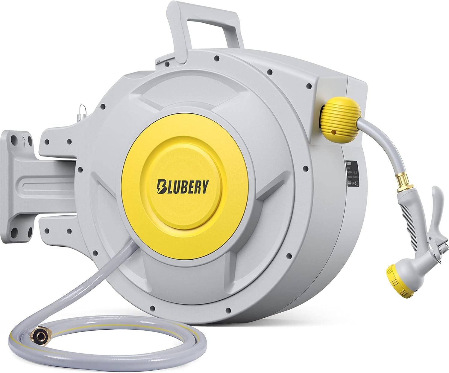 Retractable 100 6 7ft X 5 8 Blubery Garden Bracket Swivel 180 And Mounted Wall Handle Wide System Return Slow Lock Length Any Duty Heavy Super 39 3lb Reel Hose Reels Hose Connectors Accessories Good Price