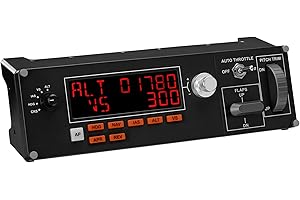 Logitech G Saitek Pro Flight Multi-Panel, Professional Autopilot Controller, LCD Display, Autopilot, Dedicated Controls, USB,