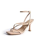 DREAM PAIRS Women's Low Kitten Heels Strappy Design
