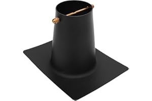 LUCKDANO Rain Chain Gutter Rain Chain Gutter Adapter Installer, Black Powder Coated Aluminum Downspout Installation Tool for 