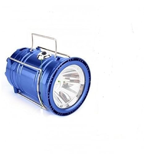 LED Solar Emergency Light Lantern + USB Mobile Charging+Torch point, 2 Power Source Solar, Lithium Battery, Travel Camping Lantern - Multi