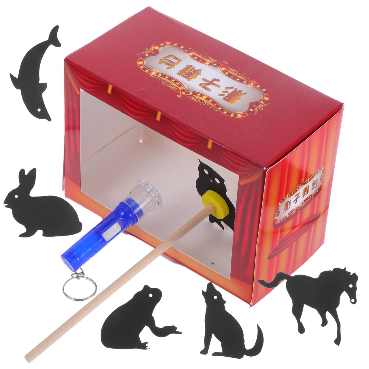 FRCOLOR DIY Chinese Shadow Puppets Kit for Interactive Storytelling Educational Traditional Puppet Theater for Cultural Learning and Hands Creativity