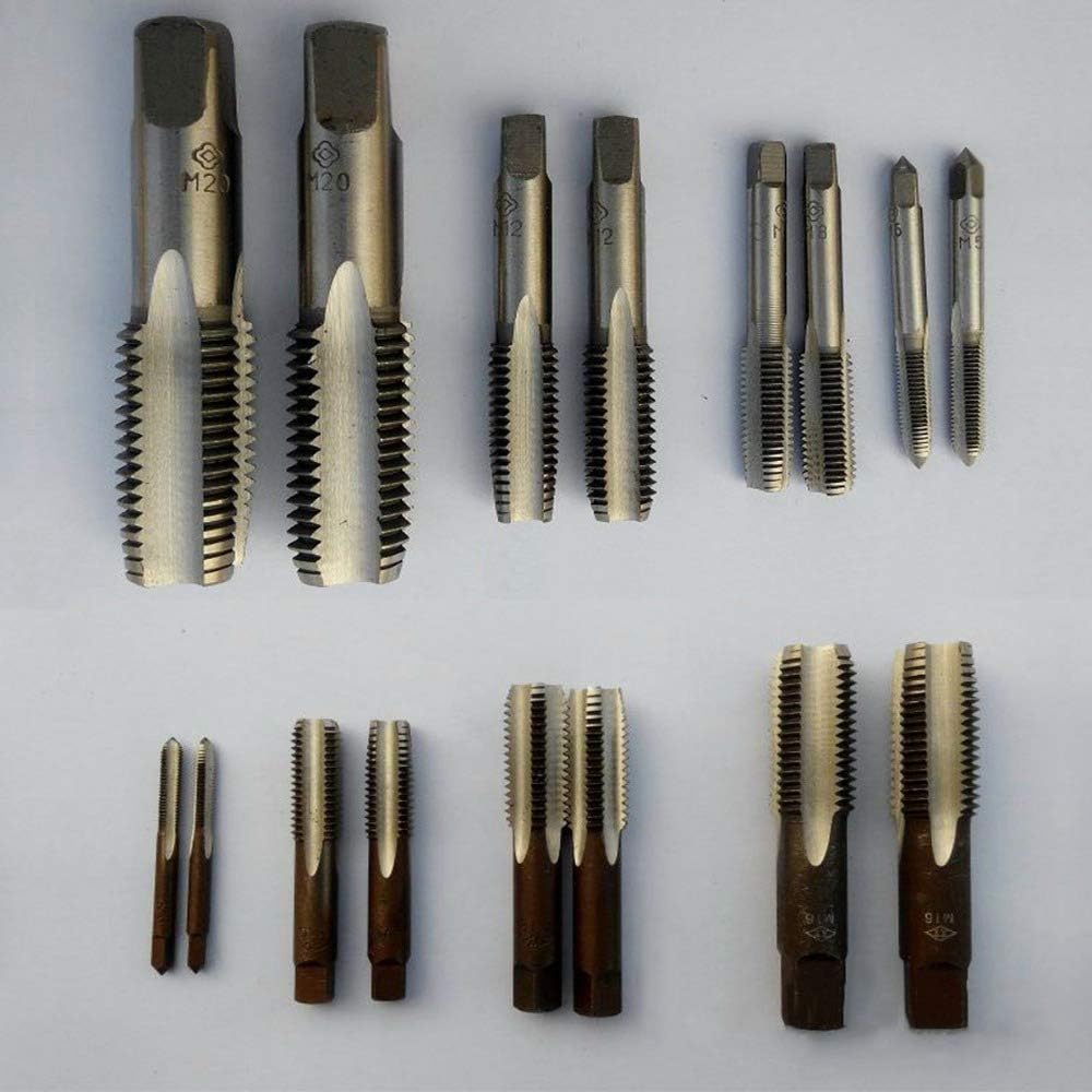 M18 M20 X 1Mm 1.5Mm 2Mm 2.5Mm Taper Plug Metric Tap Pitch for Mold Machining 1 1.5 2 2.5 M20 x 2mm 1Set
