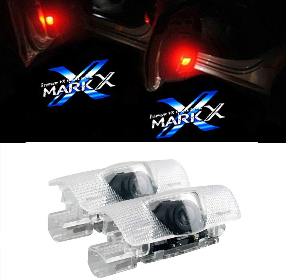 Geeandly 車用 カーテシーランプ 適合 トヨタ マーク X Mark X ロゴ 高輝度のledチップ カーテシライト ドアライト 2個セットドア 前後左右取り付け可能 角度調整機能付き For Mark X Blue G カーテシーランプ 車 バイク Amazon