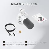 FIFINE XLR USB Dynamic Microphone K688 White with Mute Gain Headphones Jack view 7