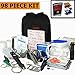 Emergency Survival Kit | Ultimate 98-in-1 Outdoor Multi-Tools for Camping, Hiking, Hunting & Fishing | First Aid Supplies | All Inclusive Survival Gear with Molle for Campers & Preppers
