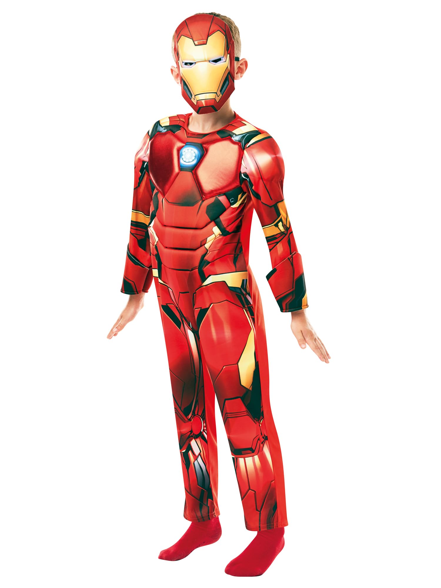 Rubies 640830S Official Marvel Avengers Iron Man Deluxe Child Costume, Small Age 3-4, Height 104 cm Halloween