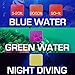WoCase Switchable GoPro Lens Filter Set for GoPro HERO4 Hero 3+ Cameras (Compatible with Both Standard and Dive Housing, Full Dive Water Depth Coverage)