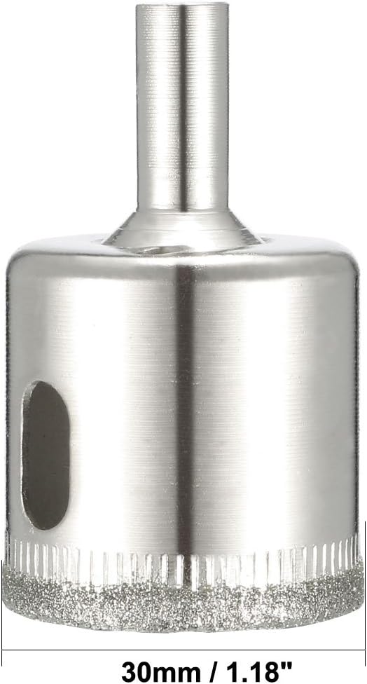 Sourcingmap 2pcs 30mm Diamond Drill Bit Hole Saw for Glass Tile Marble Fiberglass Ceramic Stone Bottles Pots - Image 3