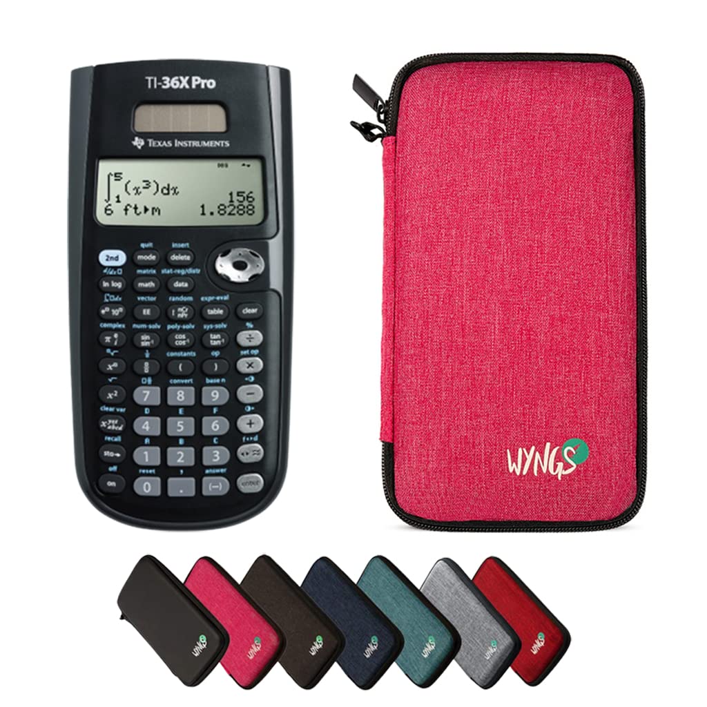 CALCUSO Basic Set Pink with Calculator TI-36X Pro MultiView