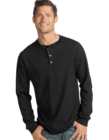 mens henley long sleeve