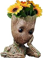 B-BEST Guardians of The Galaxy Groot Pen Pot Tree Man Pens Holder or Flower Pot with Drainage Hole Perfect for a Tiny...