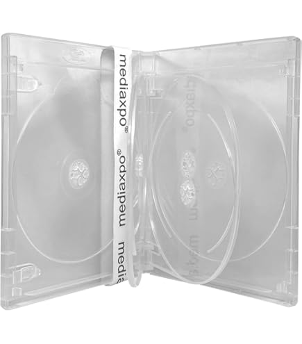 Amazon.com: Viva New 14mm DVD Case Super Clear solid Quad 4