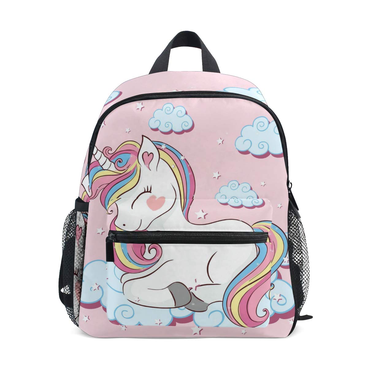 Children's Backpack, Kids Schoolbag Beautiful Cute Unicorn Students Bookbag for Boys Girls, Chest Strap