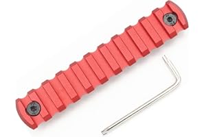 ACTIVE-8 5,7,9,11,13 Slot M-lok Picatinny Rail Lightweight Aluminum Weaver Rail Section Red for Mlok Rail System