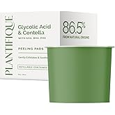 PLANTIFIQUE (Only Refill) Korean Glycolic Acid Pads with CICA, Niacinamide 60 Pcs - AHA, BHA, PHA Exfoliating Formula for Gen