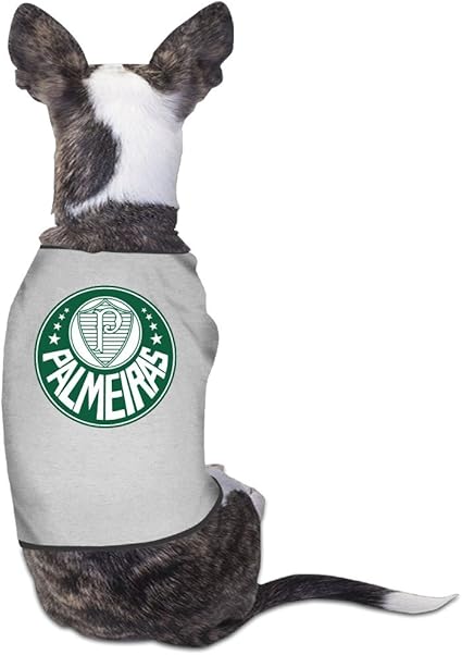 Amazon Com Katekitekoo Sociedade Esportiva Palmeiras Logo Mascota Camisas Negro L Gris Mascotas