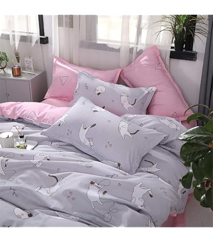 Cartoon Watermelon Quilt Set For Kids - Pink & Green Kawaii Bedspread With Pillow Sham, Twin Size (68x90 Inches)