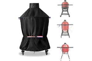 Wavecover Grill Cover for Kamado Joe and Big Green Egg Cover, Large Big Green Egg Grill Accessories, Waterproof Grill Covers,