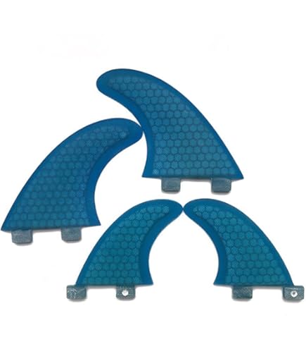 Amazon.com : FCS II Performer PC Quad Rear Fins Teal/Black