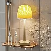 Funlenry Spa-Like Shower Lamp - Waterproof Bathroom Lamp with 16 Color Ocean Wave Projector, Rechargeable Shower Light with Touch & Remote Control, Cordless Light for Inside Shower/Bathtub