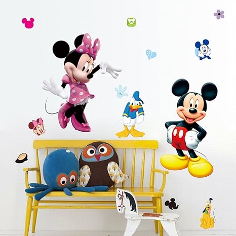 Kibi Pegatinas Infantiles Pared Minnie Pegatinas Decorativas Pared