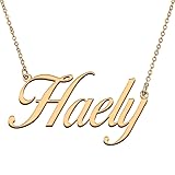HUAN XUN Customized Custom Simple Any Name Necklace