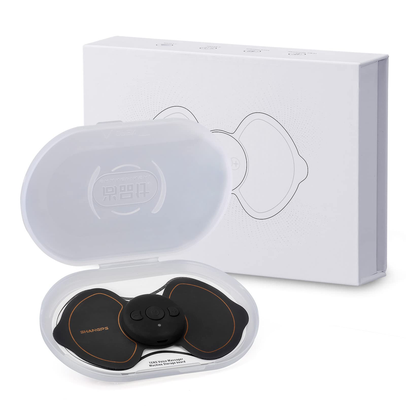 Wireless TENS Massager for Back Pain, Muscle Stimulator Effective for Back Neck Sciatica Arthritis Pain Management Muscle, EOSVAP Portable Meridian Massage Tens Body Pulse Physiotherapy Pain Relief