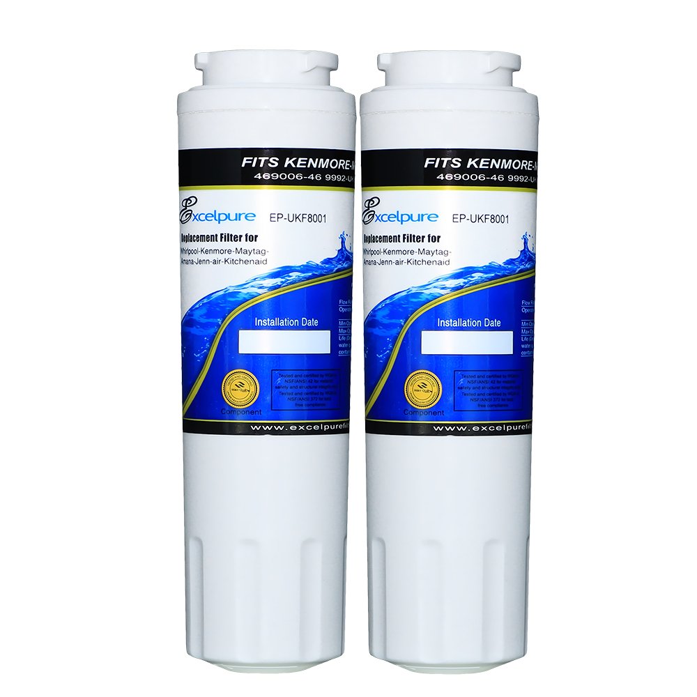 EXCELPURE EPUKF8001 Replacement Refrigerator Water Filter, Compatible
