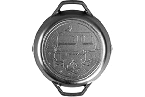 Lodge Cast Iron Wanderlust Series, Dual Handled Camper Pan, 10.25 inch