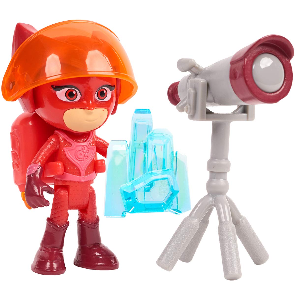 Simba 109402363 PJ Masks Toy Figure Owl, Pyjama Hero, Action Figure, Movable, Accessories with Light, 8 cm Large, for Children from 3 Years