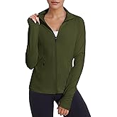 VUTRU Women's Workout Jackets Full Zip Athletic Tops Lightweight Gym Yoga Running Jacket with Pockets