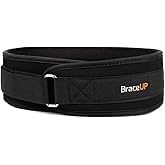 BraceUP Weight Lifting Belt for Men and Women – 4-inch Wide Weight Belt, for Weightlifting, Squat, Deadlift, Power Lifting, Gym Training, and Back Support