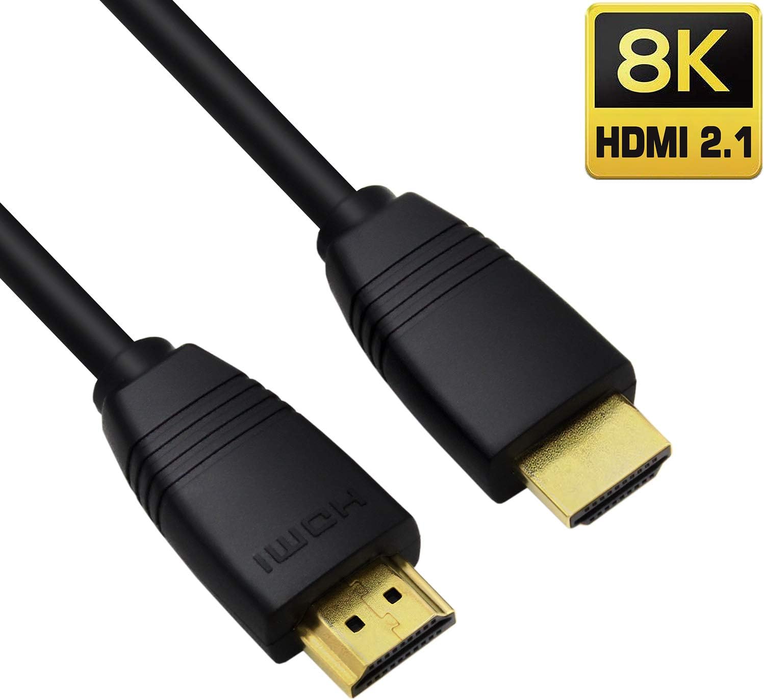 RUIPRO 8K HDMI 2.1 Cable 1m 48Gbps 8K@60Hz 4K@120Hz Dynamic HDR/eARC/HDCP 2.2 / 3D / Dolby Vision Slim Flexible for HDTV/Projector/Home Theatre/TV Box/Gaming Box
