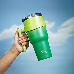 Konokyo 30 oz Tumbler with Handle and 2 Straw 2