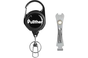 pullther fishing Fly Fishing Nippers,Fishing Line Cutter,Fly Fishing Nippers with Retractor,Fishing Knot Tying Tool,Cleaning Eyelets