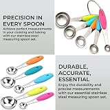 H&S Stainless Steel Measuring Spoons Set of 5 for Baking view 2