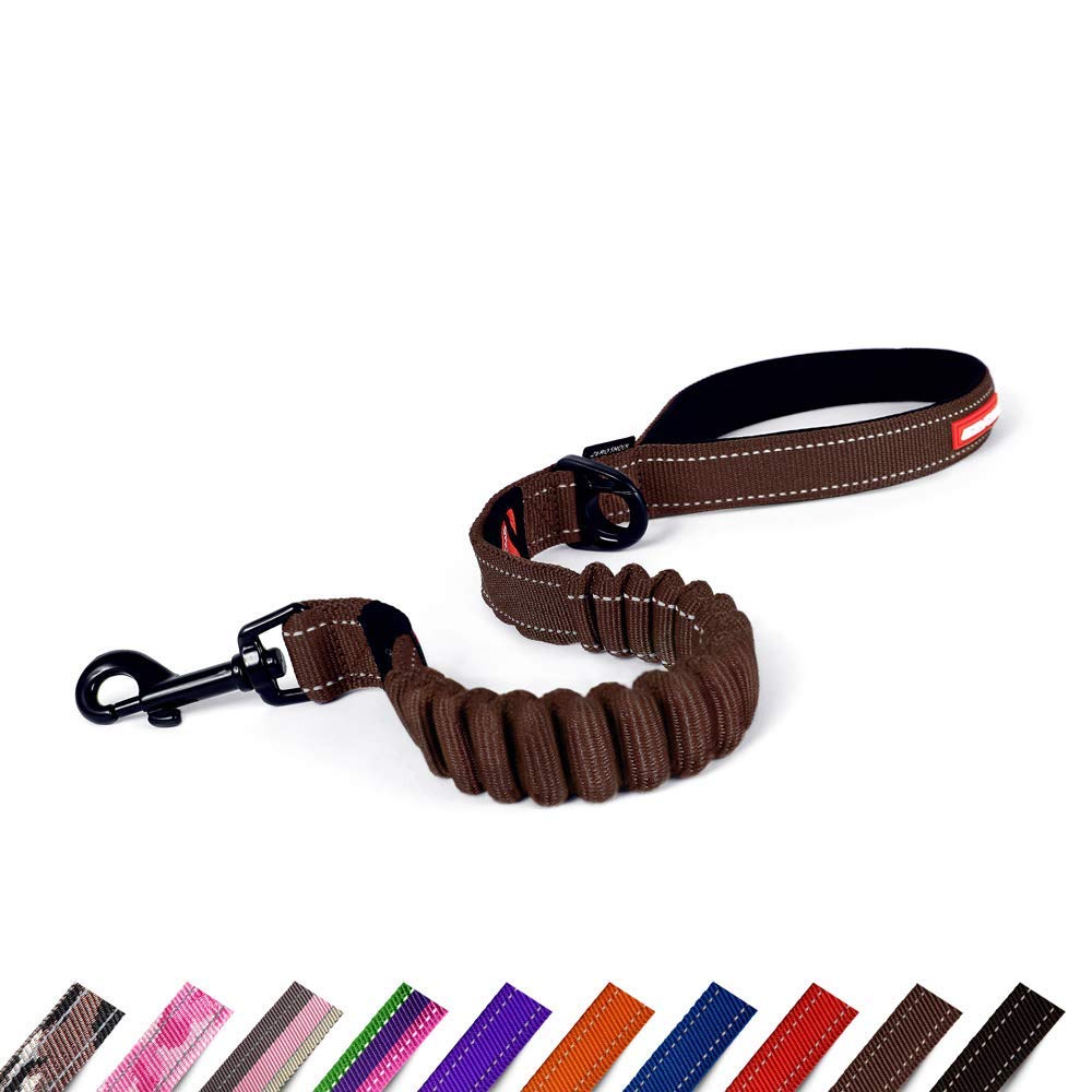 EzyDog Zero Shock Dog Lead | Shock Absorbing, Chocolate, 25 Inch